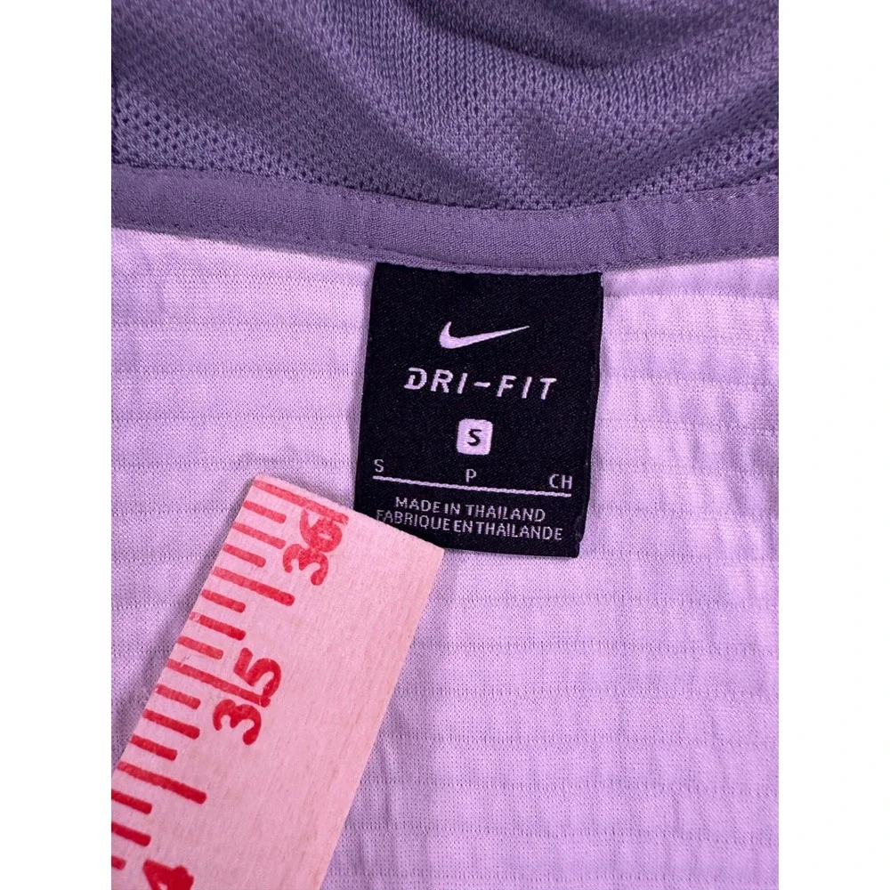 Nike Dri-FIT Womens Full Zip Textured Ribbed Hoodie Grey Small